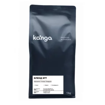 Кофе в зернах "Бленд №7" эспрессо 1кг (А70%/Р30%) Kanga