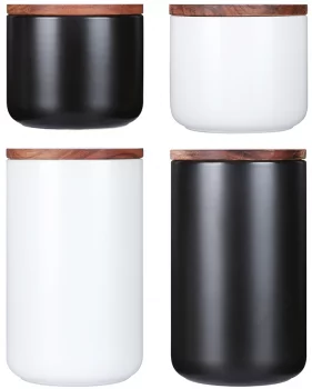 Банка для хранения керамическая 350 ml белая