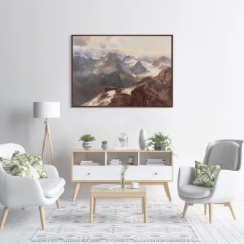 Постер на холсте Sylvretta vom grossen Maderer 105X75 CM