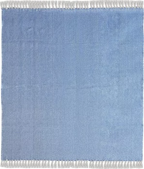 Синий хлопковый плед 152X127X1 CM