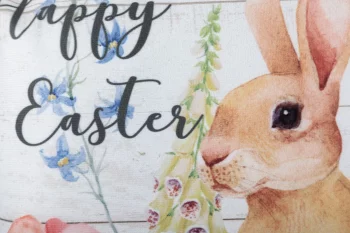 Декоративная подушка со съёмным чехлом Happy Easter 29X9X29 CM