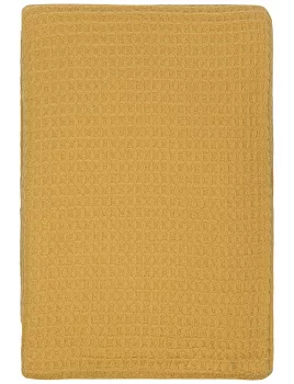 Плед из шерсти мериноса Essential 130X180 CM цвета охры