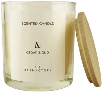 Свеча ароматическая The Olphactory Cedar&Oud 40 часов горения