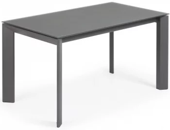 Раскладной стеклянный стол Atta 140-200X90X76 CM серый