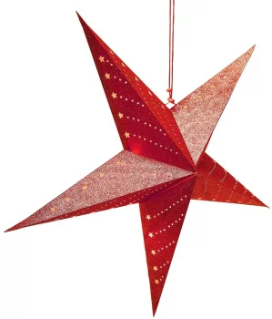 Традиционный подвесной декор Star LED 60 CM красного цвета