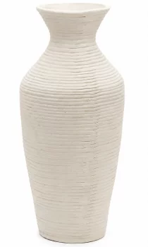 Ваза Pria из белого папье-маше 32X32X72 CM