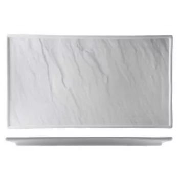 Блюдо прямоугольное 25,5*36 см Relief белое фарфор P.L. Proff Cuisine [1]