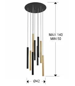 Подвесная люстра Varas 42X110 CM
