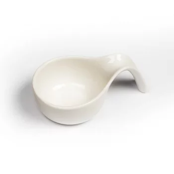 Соусник 80 мл 12*7,5 см h3,8 см Mini Mix с ручкой белый фарфор P.L. Proff Cuisine [6]               