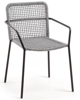 Стул с подлокотниками Boomer 60X56X80 CM серый