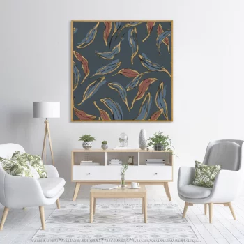 Постер на холсте Symphony of leaves 105X105 CM