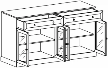 Комод Caprio 163X54X89 CM