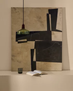 Абстрактный зелёный холст Fida 118X94 CM