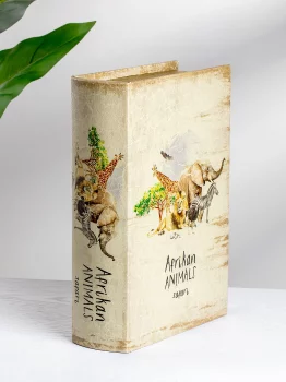 Шкатулка в виде книги Animals 19X7X27 CM