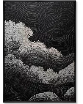 Набор из постеров на холсте Restless ocean 75X105 / 75X105 CM