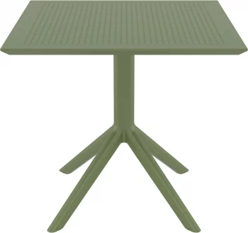Стол пластиковый Sky 80X80X74 CM зелёный