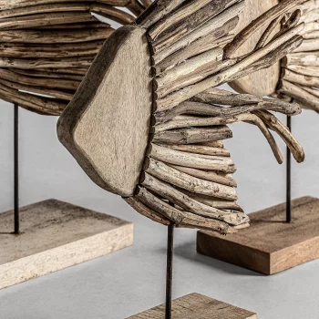 Набор из трёх декоративных элементов Fish 57X17X53 / 50X13X51 / 46X11X44 CM