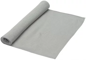 Дорожка на стол из стираного льна Essential 45X150 CM серого цвета