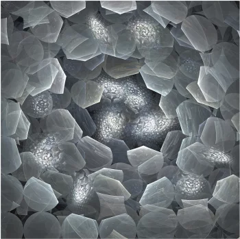 Стеклянный постер Polaris 120X120 CM