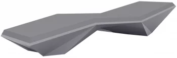 Шезлонг Faz Sun Chaise 204X70X42 CM серого цвета