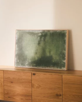 Абстрактная картина Selnar зеленая 60X5X90 CM