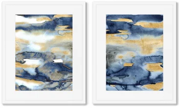 Диптих постеров в раме The sky over the mountain range 42X52 / 42X52 CM