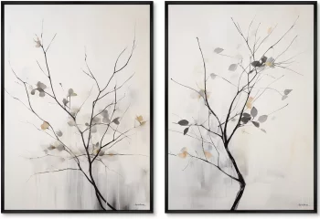 Диптих на холсте Branches in the autumn 75X105 / 75X105 CM