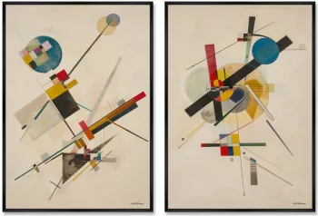 Набор из двух постеров на холсте Sport 75X105 / 75X105 CM