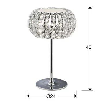 Настольная лампа Diamond 3L 24X40 CM
