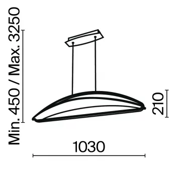 Подвесной светильник Бриз 103X250X325 CM