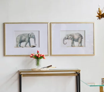 Диптих Elephant 80X60 / 80X60 CM