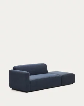 Двухместный модульный диван Neom с модулем спинки, синий 244X89X78 CM