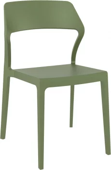 Стул пластиковый Snow 52X56X83 CM зелёный