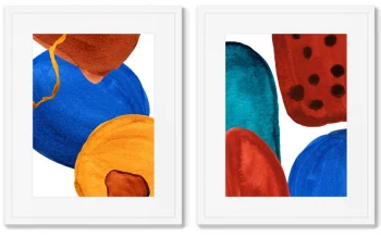 Набор из двух постеров Forms and colors 42X52 / 42X52 CM