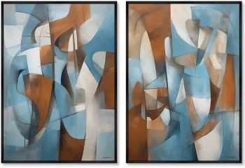 Набор из двух постеров на холсте Laberinto de Color 75X105 / 75X105 CM