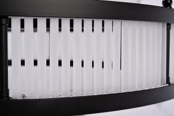 Подвесная люстра Ancona круглая чёрный матовый/прозрачное стекло 85X85 CM