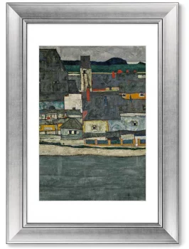 Диптих Casas junto al rio La ciudad vieja 51X71 / 51X71 CM