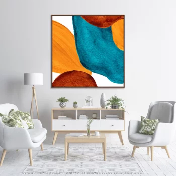 Постер на холсте Forms and colors 105X105 CM