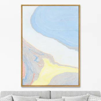 Постер на холсте The river flow 75X105 CM