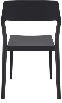 Стул пластиковый Snow 52X56X83 CM чёрный