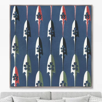 Постер Vintage print of Japanese textile 105X105 CM