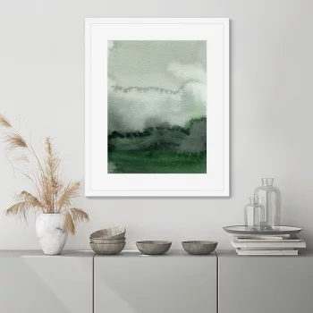Постер в раме Cloud over the hills 42X52 CM