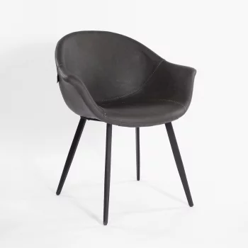 Стул Бордо темно-серый из экокожи 67X61X79 CM