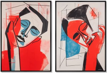 Набор из двух постеров на холсте Sweet dream 75X105 / 75X105 CM