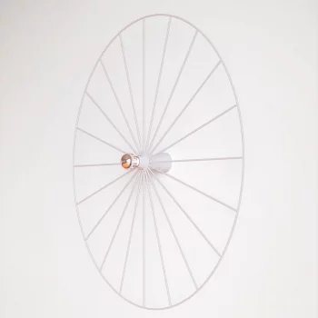 Настенный светильник Wheel белый 90X5 CM