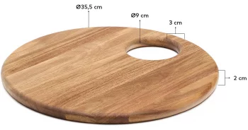Доска сервировочная Klot Ø36 CM