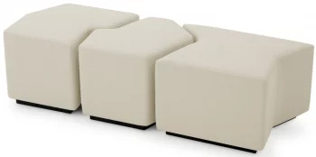 Комплект из трёх табуретов Filbert 52X51X46 / 60X51X46 / 70X51X46 CM