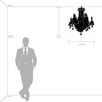 Подвесная люстра Classic 65X65X110 CM