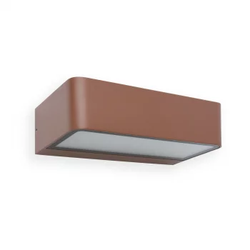 Настенный уличный светильник Takua LED коричневый 20X10.3X5 CM