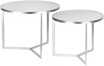 Комплект из двух столиков Nodo 60X60X46 / 50X50X41 CM